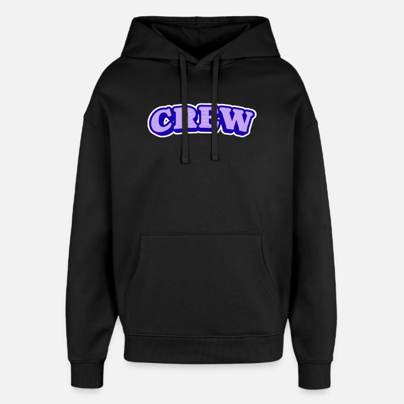CREW LILA - Oversized Unisex Hoodie von Stanley/Stella - Schwarz