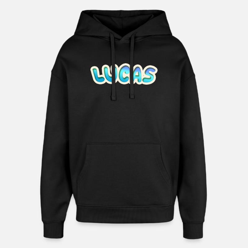 Lucas as a profession - Oversized Unisex Hoodie by Stanley/Stella - black