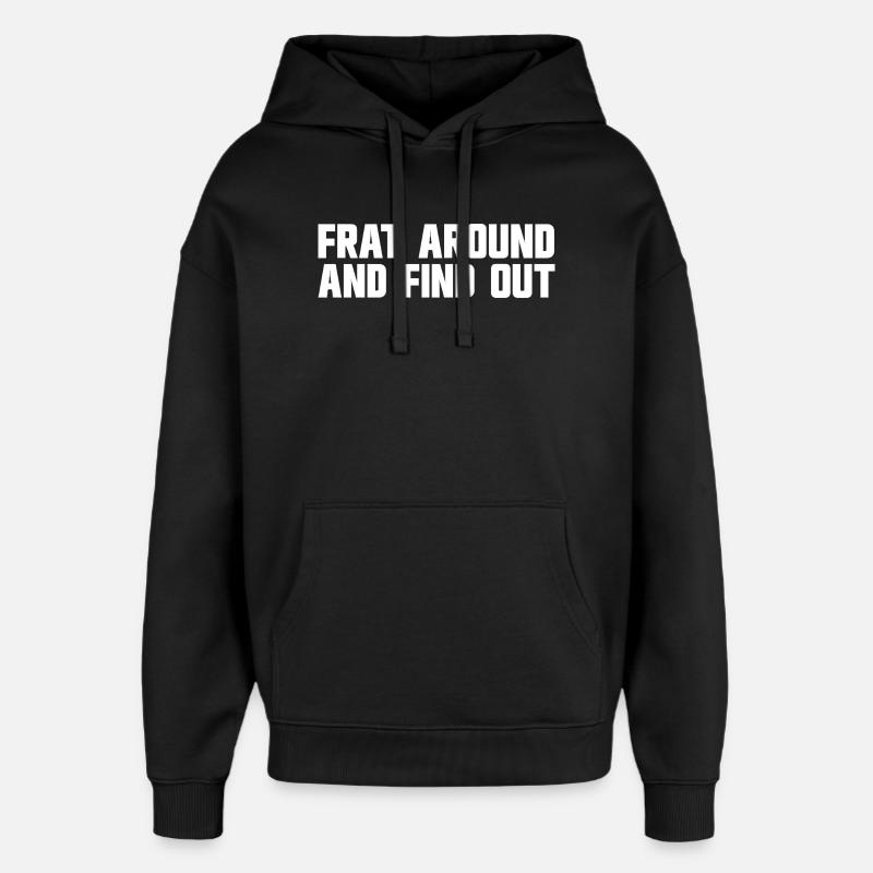 Connectez-vous et découvrez-le - Sweat à capuche unisexe Stanley/Stella Oversized - noir
