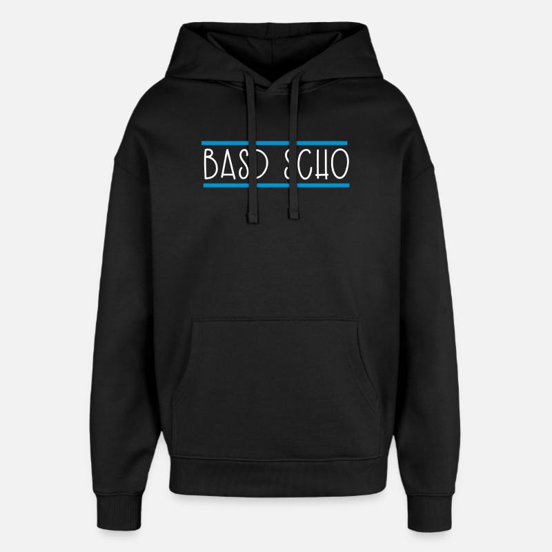Basd scho Bayern Bayrisch - Oversized Unisex Hoodie von Stanley/Stella - Schwarz