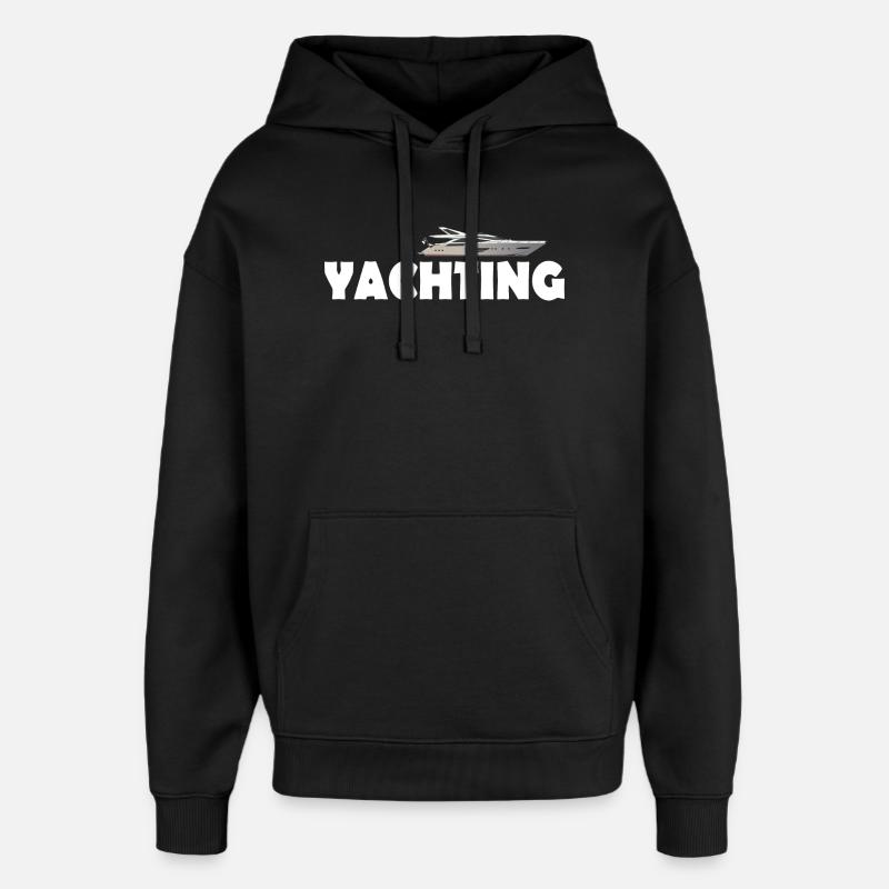 Yachting - Sweat à capuche unisexe Stanley/Stella Oversized - noir