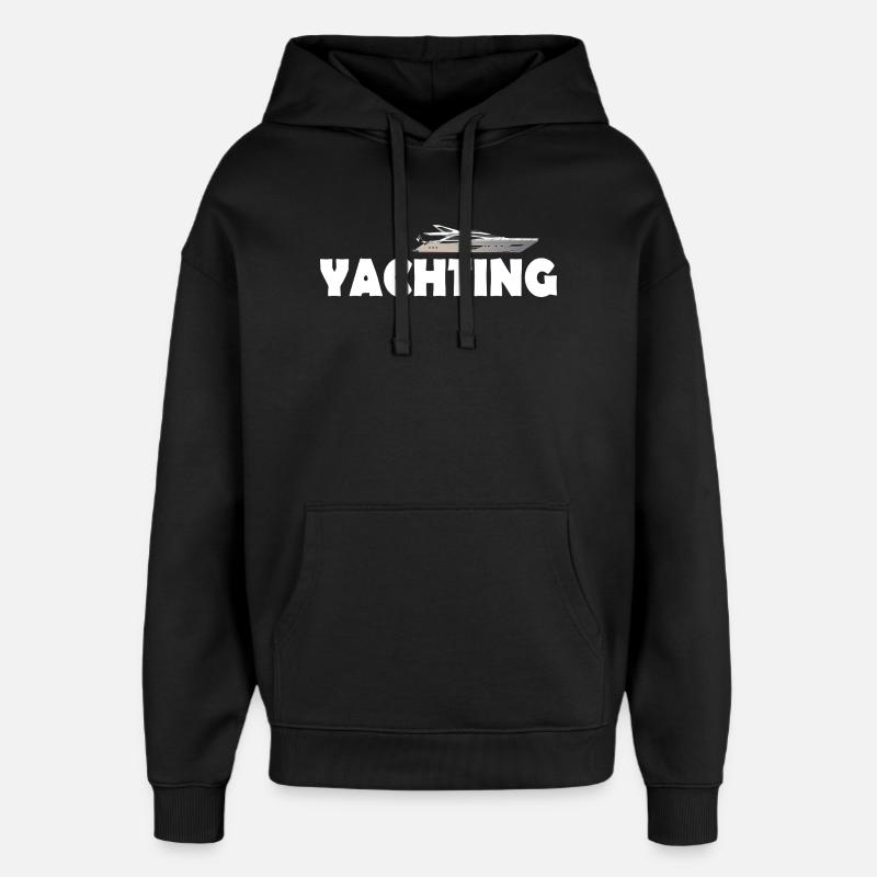 YACHTING - Oversized Unisex Hoodie von Stanley/Stella - Schwarz