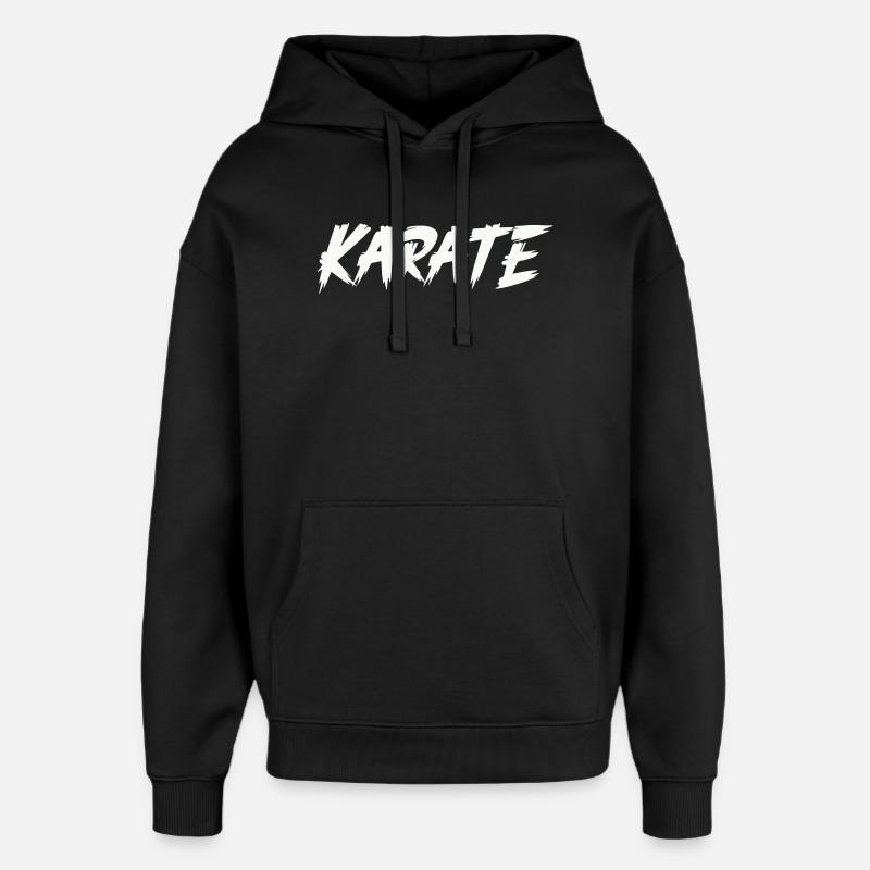 karaté - Sweat à capuche unisexe Stanley/Stella Oversized - noir