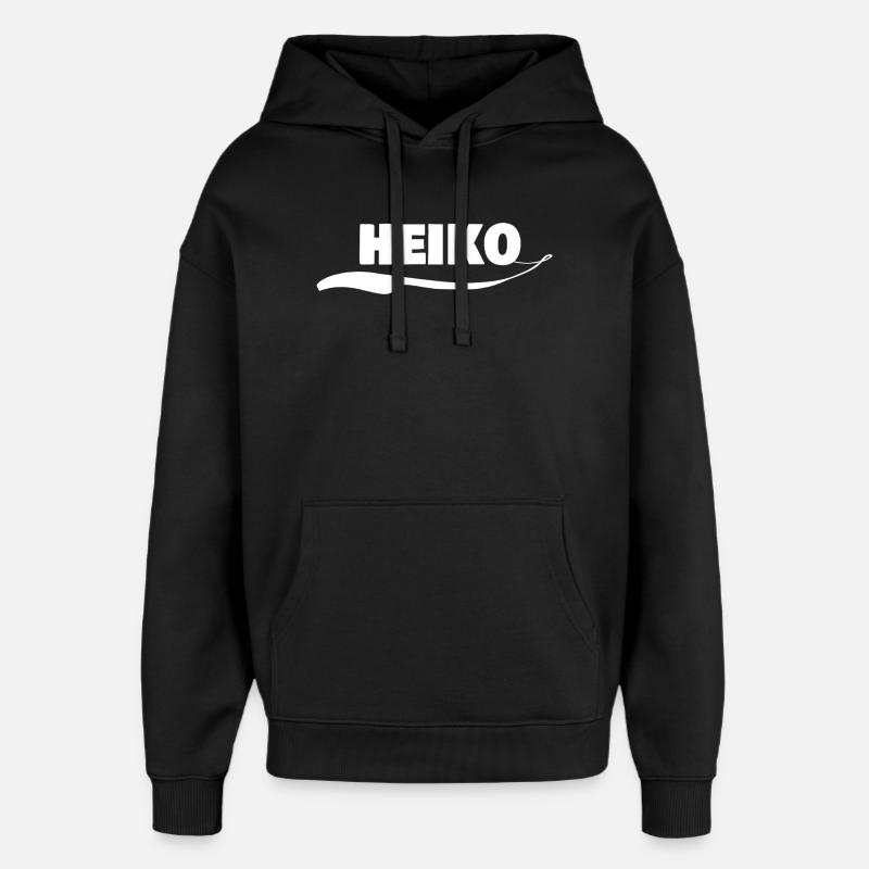 Heiko - Sweat à capuche unisexe Stanley/Stella Oversized - noir