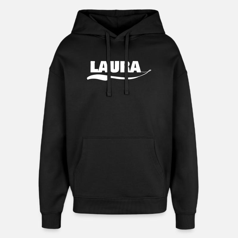 laura as a gift - Oversized Unisex Hoodie by Stanley/Stella - black