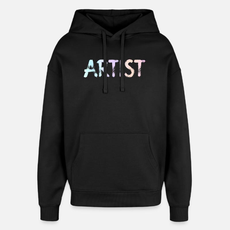 Artiste - Sweat à capuche unisexe Stanley/Stella Oversized - noir