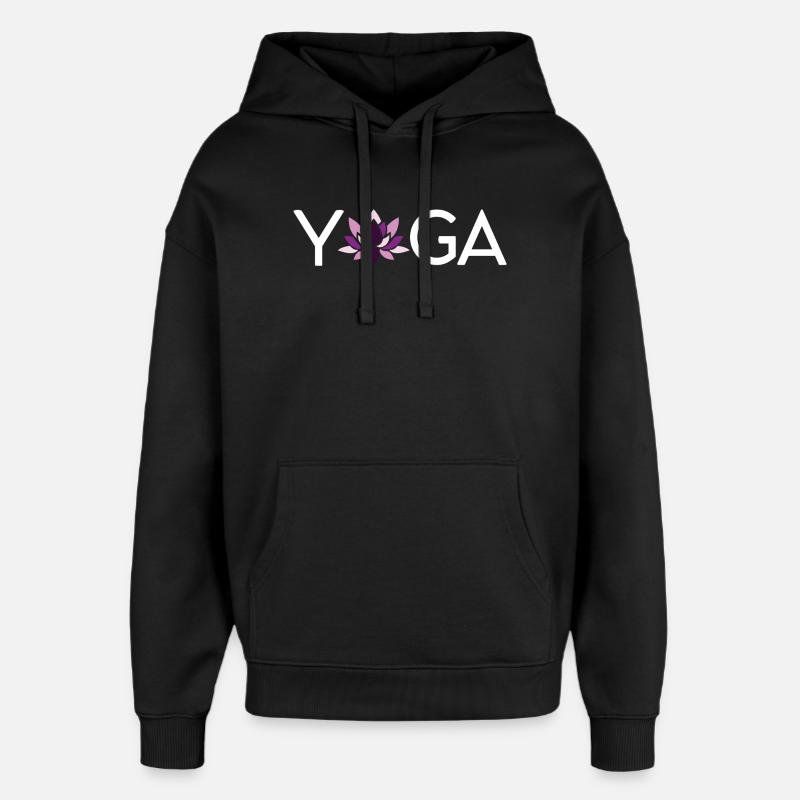 Yoga - Sweat à capuche unisexe Stanley/Stella Oversized - noir