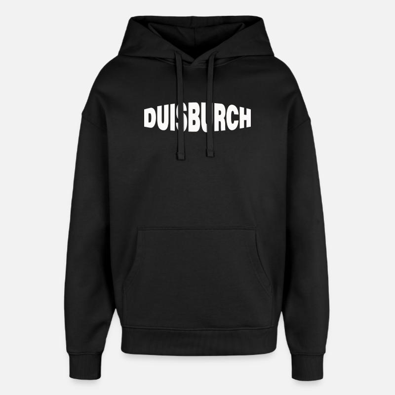 DUISBURCH - Sweat à capuche unisexe Stanley/Stella Oversized - noir