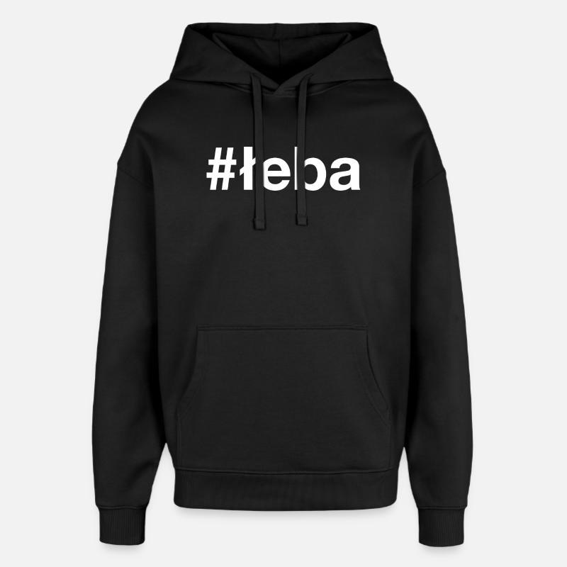 Leba Polska Pologne - Sweat à capuche unisexe Stanley/Stella Oversized - noir
