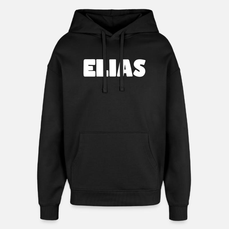 Elias Name - Oversized Unisex Hoodie von Stanley/Stella - Schwarz