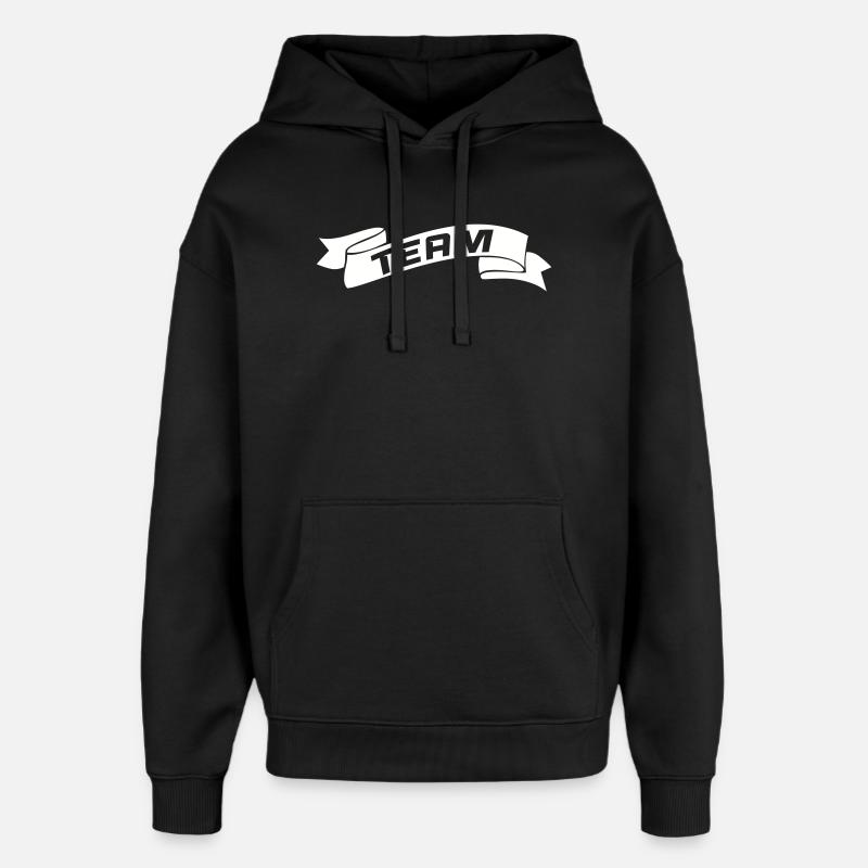 Équipe - Sweat à capuche unisexe Stanley/Stella Oversized - noir