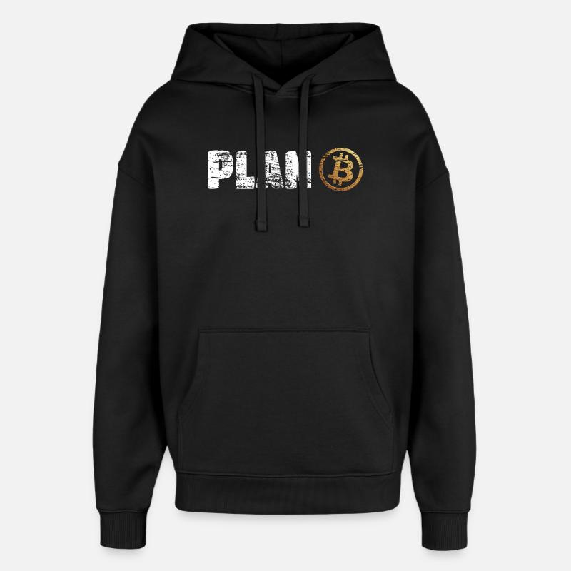 Plan Bitcoin Plan B - Oversized Unisex Hoodie by Stanley/Stella - black