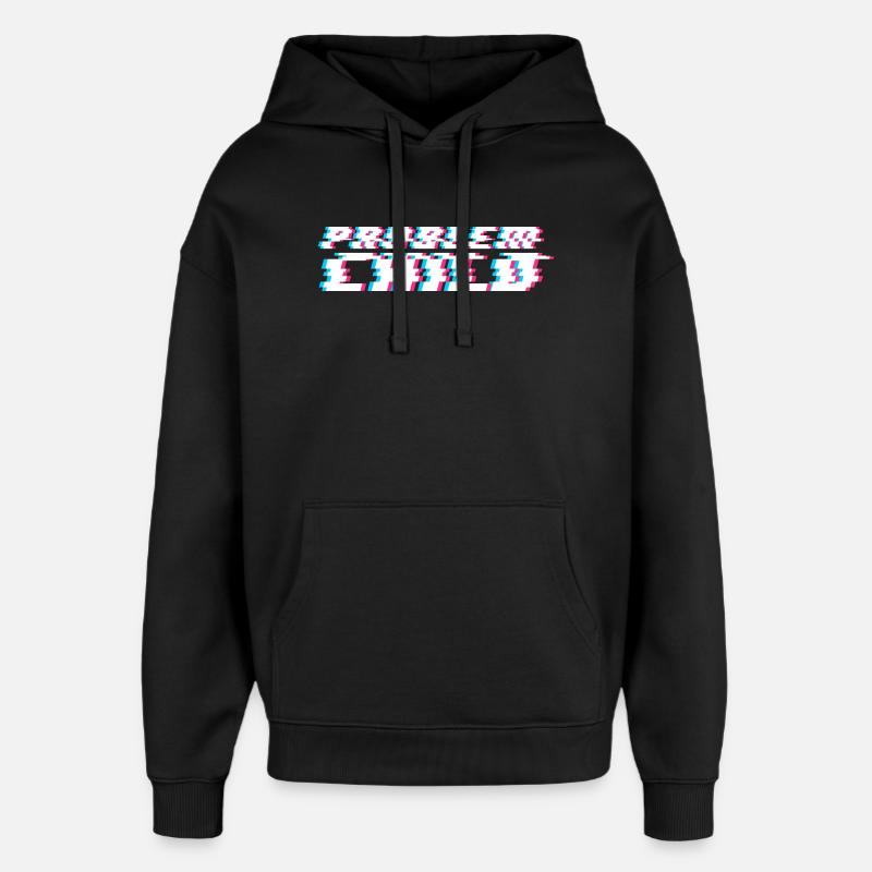 Problem child - Oversized Unisex Hoodie by Stanley/Stella - black