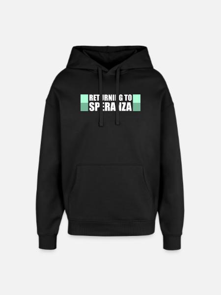 Back to Speranza Funny Gaming Loot - Oversized Unisex Hoodie by Stanley/Stella - black