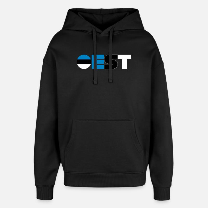 Estland - Oversized Unisex Hoodie von Stanley/Stella - Schwarz