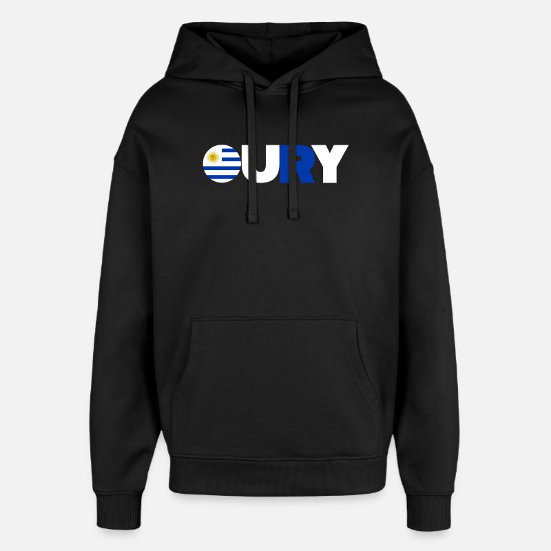 Uruguay - Oversized Unisex Hoodie von Stanley/Stella - Schwarz