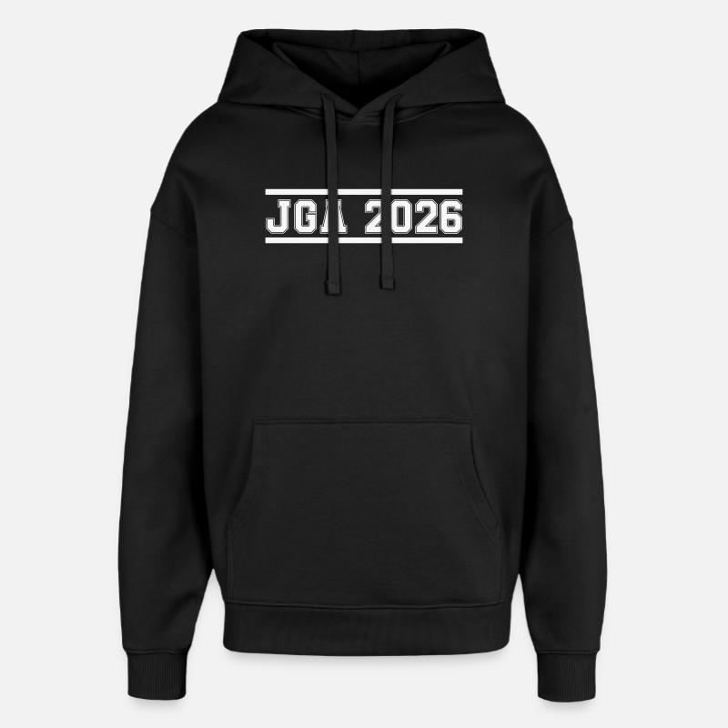JGA_2026- - Sweat à capuche unisexe Stanley/Stella Oversized - noir