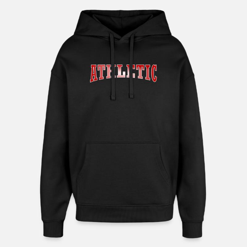 Athletic design squad - Oversized Unisex Hoodie by Stanley/Stella - black