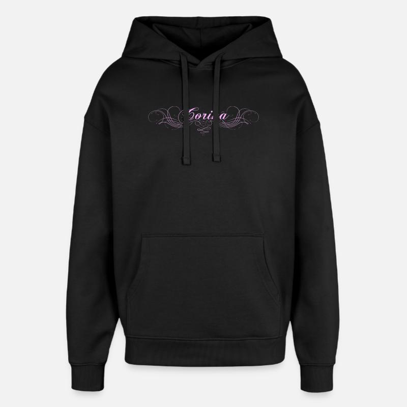 Corina - Sweat à capuche unisexe Stanley/Stella Oversized - noir
