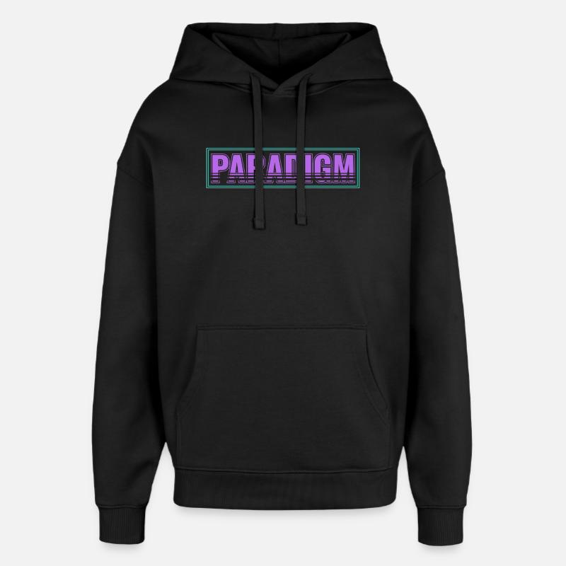 Changement de paradigme – Nouvelle pensée - Sweat à capuche unisexe Stanley/Stella Oversized - noir