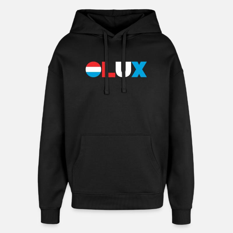 Luxembourg - Sweat à capuche unisexe Stanley/Stella Oversized - noir