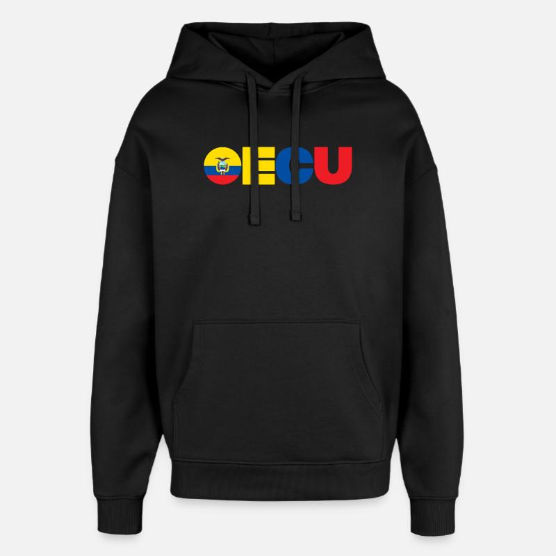 Équateur - Sweat à capuche unisexe Stanley/Stella Oversized - noir