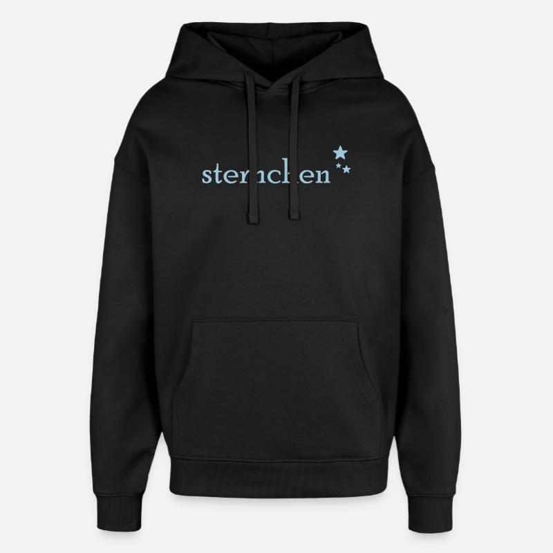 Sternchen - Oversized Unisex Hoodie von Stanley/Stella - Schwarz
