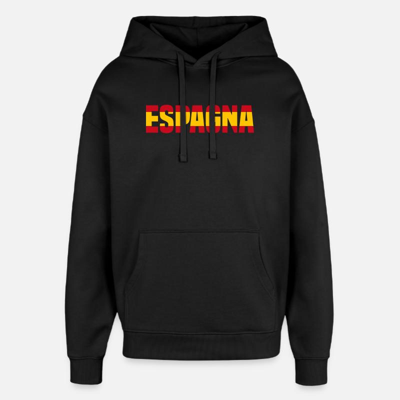 Spanien - Oversized Unisex Hoodie von Stanley/Stella - Schwarz