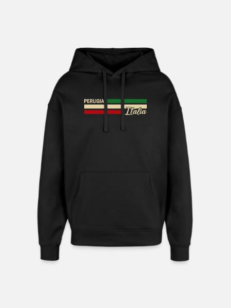 Italia - Perugia - Italien - Italy - Oversized Unisex Hoodie by Stanley/Stella - black