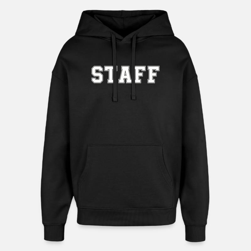 staff - Oversized Unisex Hoodie von Stanley/Stella - Schwarz