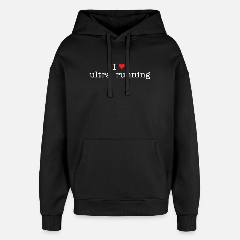 J’adore Ultra Running - Sweat à capuche unisexe Stanley/Stella Oversized - noir