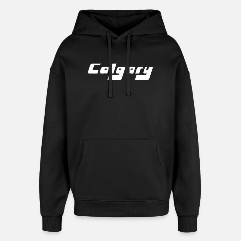 Calgary Canada - Sweat à capuche unisexe Stanley/Stella Oversized - noir