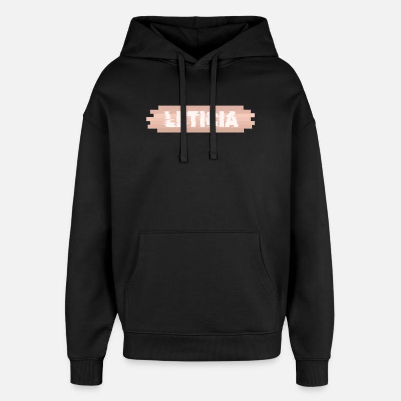 Cadeau pour Leticia - Sweat à capuche unisexe Stanley/Stella Oversized - noir