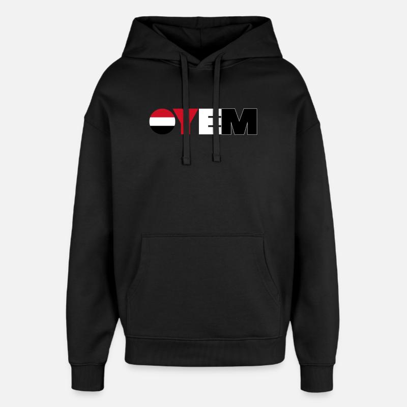 Jemen - Oversized Unisex Hoodie von Stanley/Stella - Schwarz