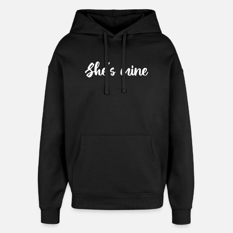 She-s-Mine Design - Sweat à capuche unisexe Stanley/Stella Oversized - noir