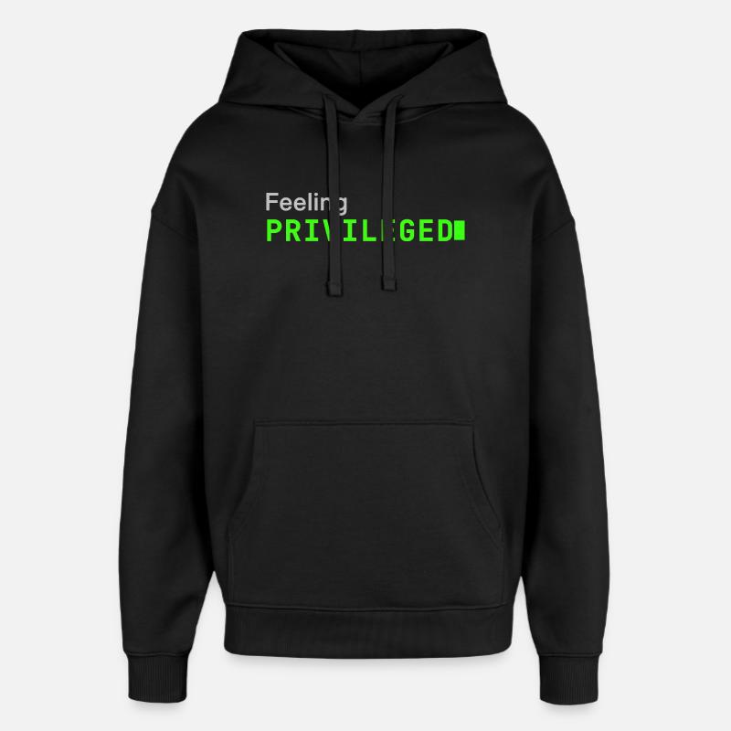 Feeling Privileged | Developer mood - Oversized Unisex Hoodie von Stanley/Stella - Schwarz