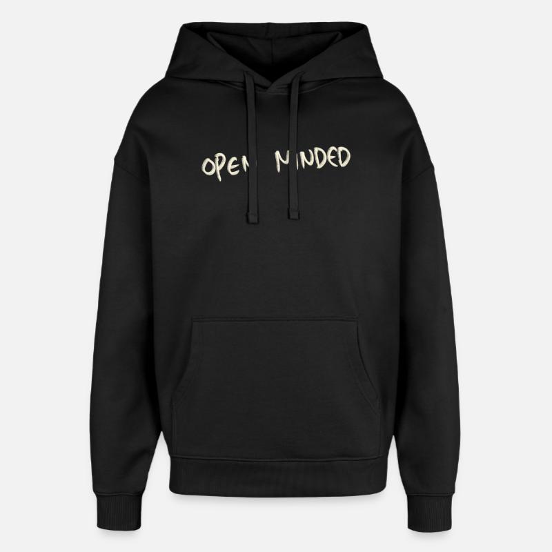 Open minded - Oversized Unisex Hoodie von Stanley/Stella - Schwarz