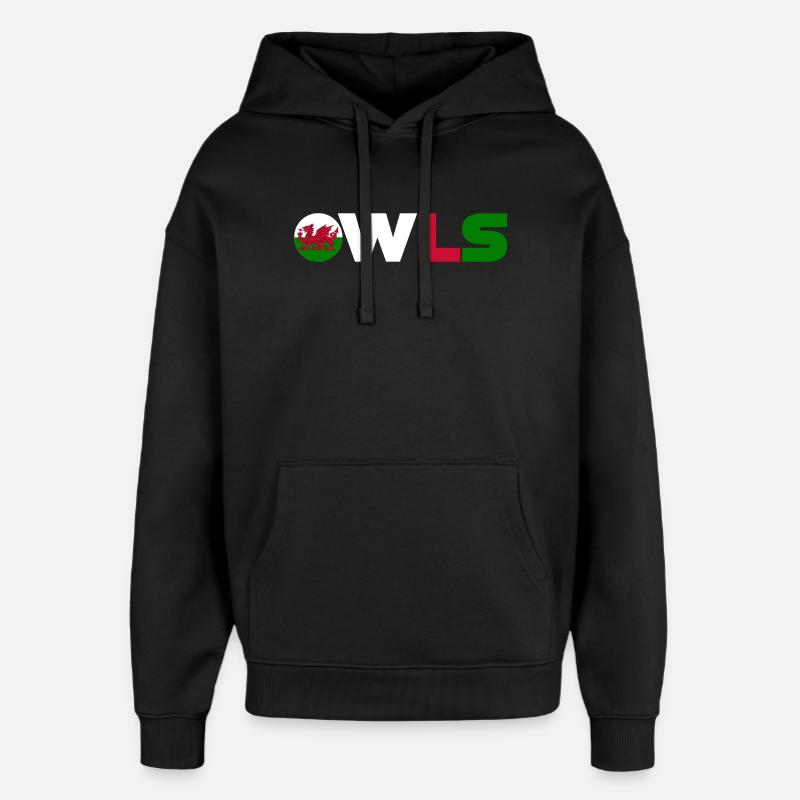 Pays de Galles - Sweat à capuche unisexe Stanley/Stella Oversized - noir