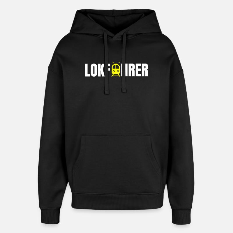 Lokführer Design - Oversized Unisex Hoodie von Stanley/Stella - Schwarz
