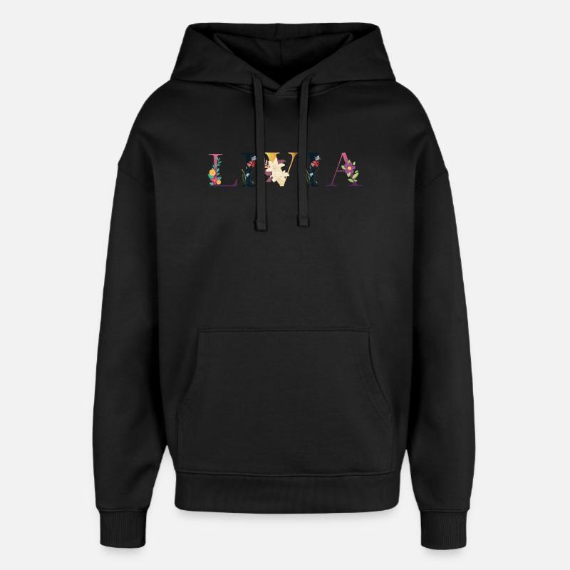 Livia - Sweat à capuche unisexe Stanley/Stella Oversized - noir