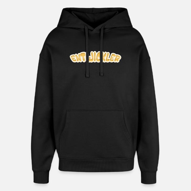 Job Developer - Oversized Unisex Hoodie by Stanley/Stella - black
