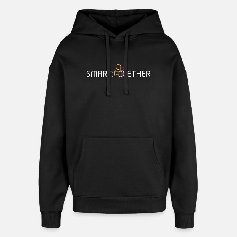 Blanc de Smart Together - Sweat à capuche unisexe Stanley/Stella Oversized - noir