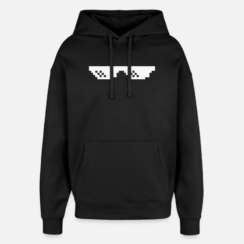 Lunettes de soleil Pixel - Sweat à capuche unisexe Stanley/Stella Oversized - noir