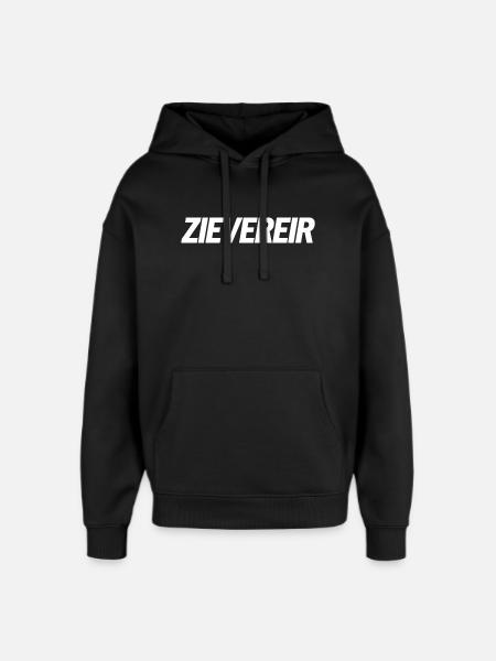 Zievereir, Flemish dialect T-shirt - Oversized Unisex Hoodie by Stanley/Stella - black