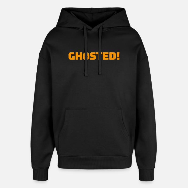 Ghosted2_Orange - Oversized Unisex Hoodie von Stanley/Stella - Schwarz