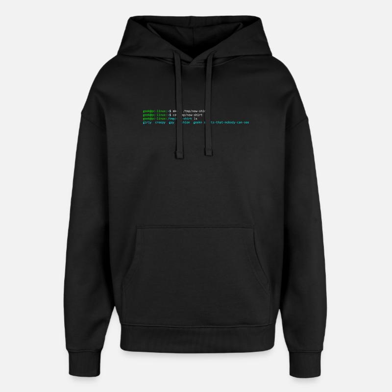 Linux-Terminal - Oversized Unisex Hoodie von Stanley/Stella - Schwarz