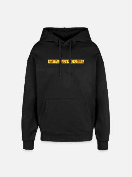 Kapitalismus for future. - Oversized Unisex Hoodie von Stanley/Stella - Schwarz