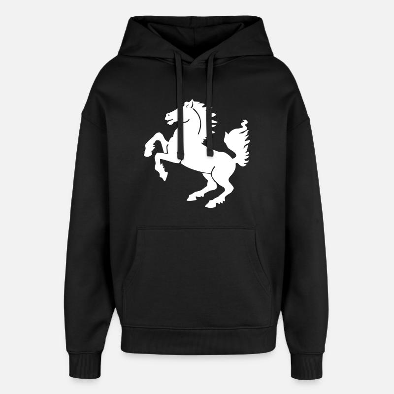 Stuttgart - Stuttgarter Ross - Oversized Unisex Hoodie von Stanley/Stella - Schwarz