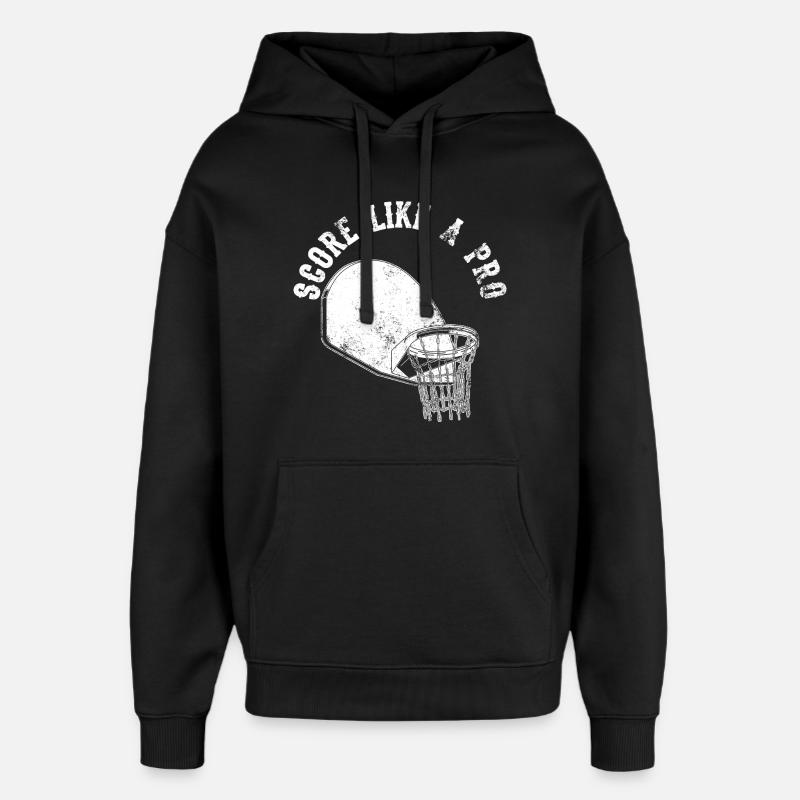 Basketballer Spruch - Oversized Unisex Hoodie von Stanley/Stella - Schwarz