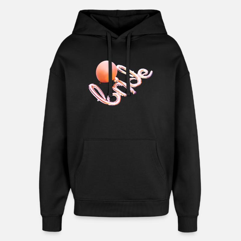 Flansch - Oversized Unisex Hoodie von Stanley/Stella - Schwarz